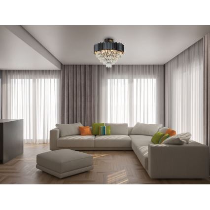 Brilagi - Lustru aplicat CARLOS 9xE14/40W/230V Ø 60 cm