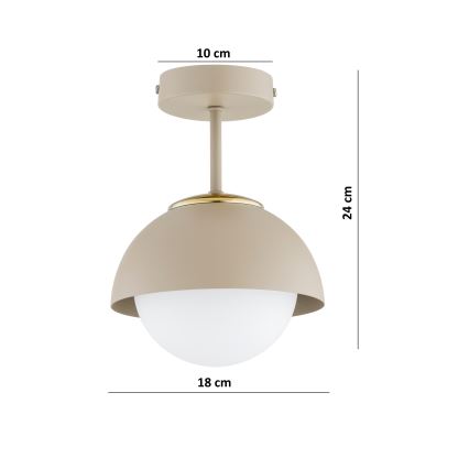 Brilagi - Lustru aplicat COSMO 1xE27/60W/230V bej/auriu