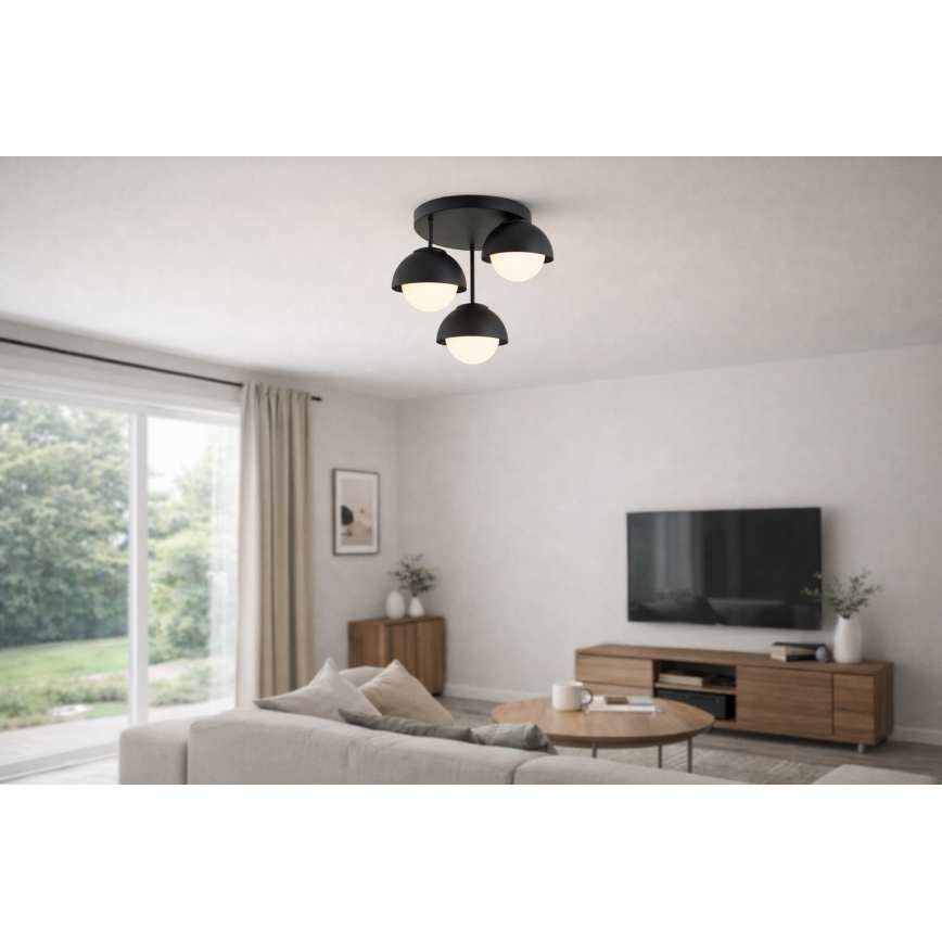 BRILAGI - Lustru aplicat COSMO 3xE27/60W/230V negru