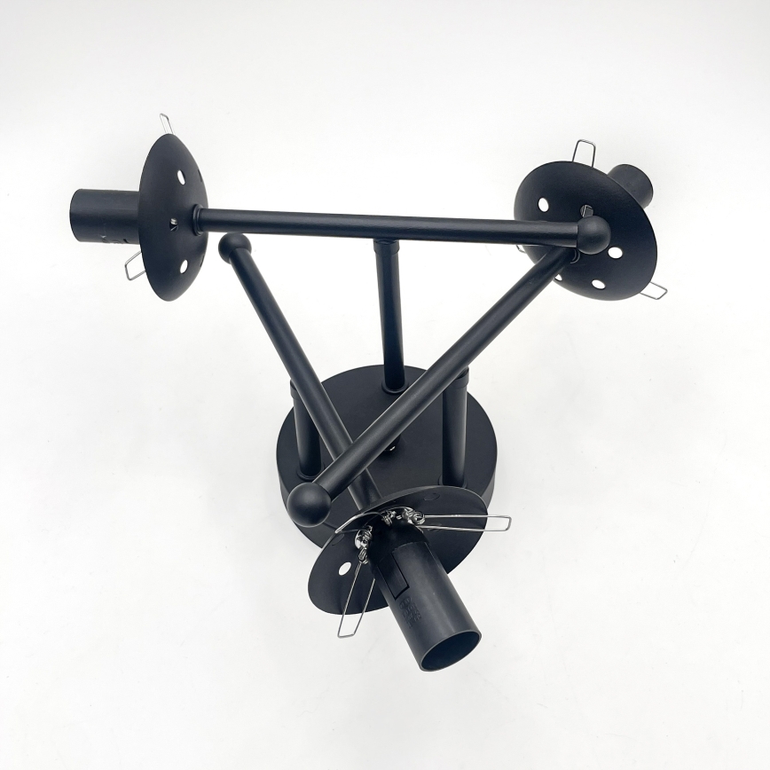 Brilagi - Lustru aplicat de tavan MALIVA 3xE14/15W/230V negru/alb