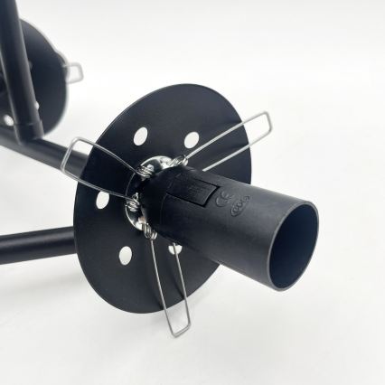 Brilagi - Lustru aplicat de tavan MALIVA 3xE14/15W/230V negru/alb