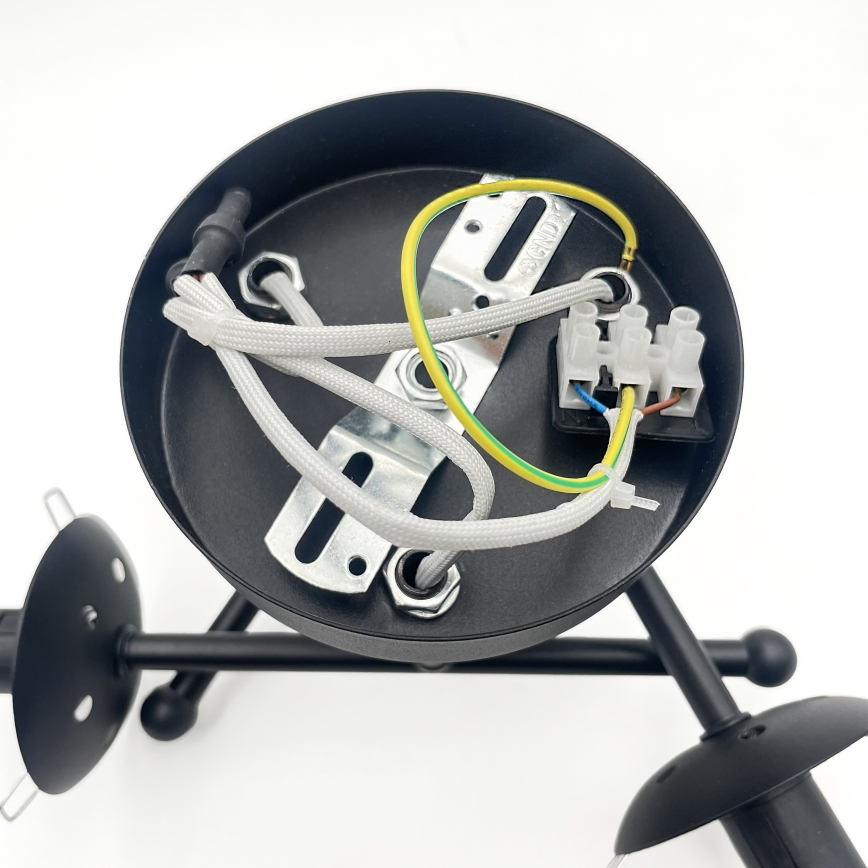 Brilagi - Lustru aplicat de tavan MALIVA 3xE14/15W/230V negru/alb