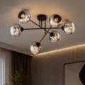 BRILAGI - Lustru aplicat DIOR 6xE27/60W/230V negru/gri fumuriu