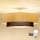 Brilagi - Lustru aplicat LED Boho, 3 x E27, 15 W, 230 V, diametru 80 cm, crem/maro