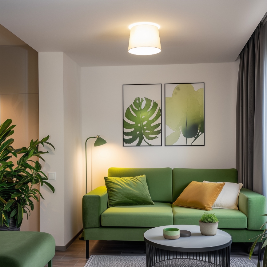 Brilagi - Lustru aplicat LED CERIA 1x E27/40W/230V, Ø 30 cm, bej