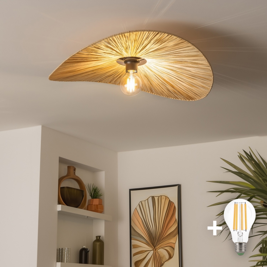 Brilagi - Lustru aplicat LED CERIA BOHO, 1 x E27, 40W, 230V, Ø 60 cm, rafie