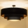 Brilagi - Lustru aplicat LUNETA, 3x E27/60W/230V, Ø 80 cm, negru/auriu