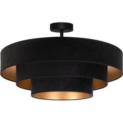 Brilagi - Lustru aplicat LUNETA, 3x E27/60W/230V, Ø 80 cm, negru/auriu