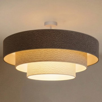 Brilagi - Lustru aplicat LUNETA, 3xE27/60W/230V, Ø 80 cm, gri/crem/alb