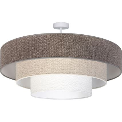 Brilagi - Lustru aplicat LUNETA, 3xE27/60W/230V, Ø 80 cm, gri/crem/alb