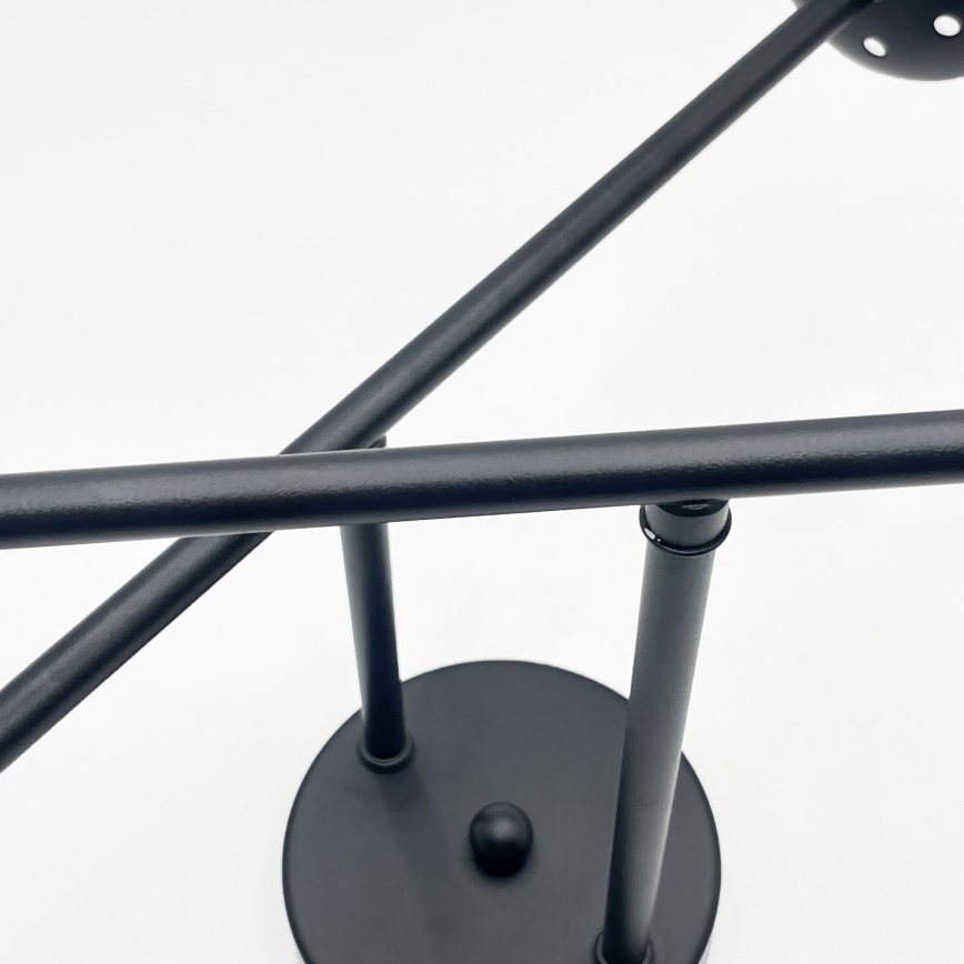 Brilagi - Lustru aplicat MALIVA 4xE14/15W/230V negru/fumuriu