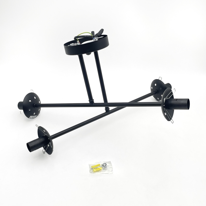 Brilagi - Lustru aplicat MALIVA 4xE14/15W/230V negru/transparent