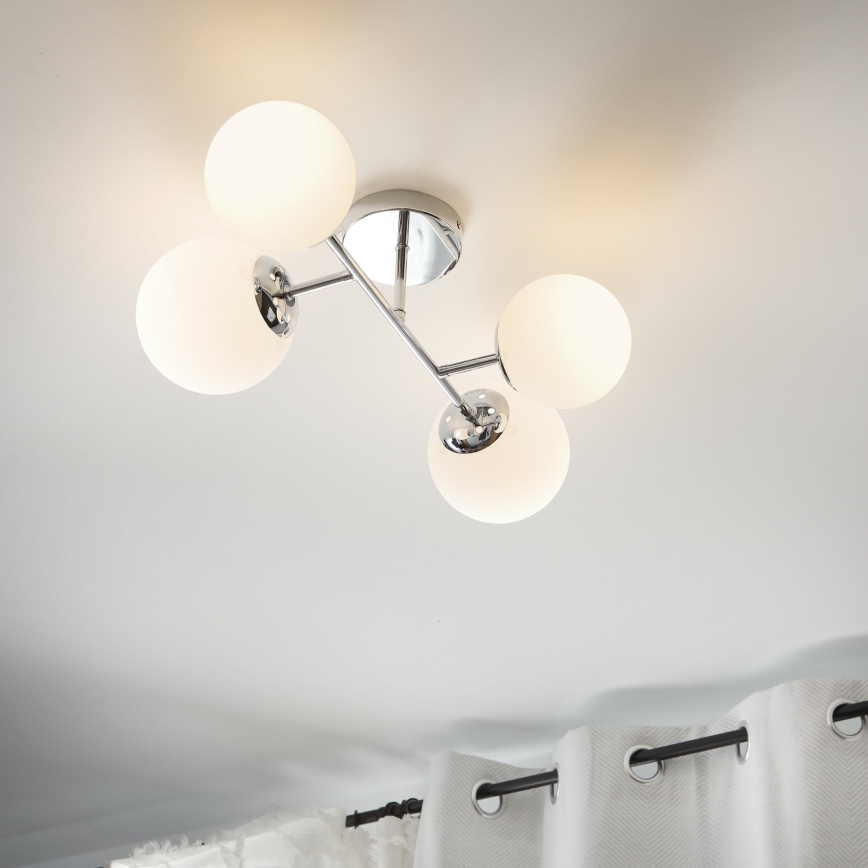 Brilagi - Lustru aplicat MALONY, 4xE14/20W/230V, crom lucios