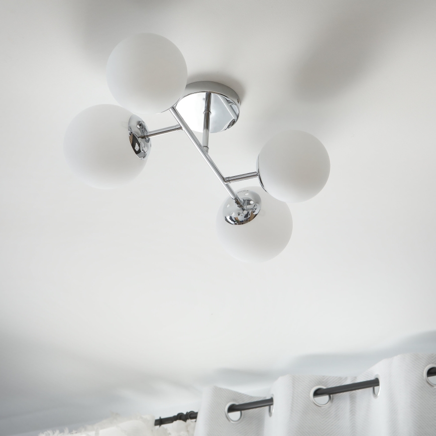 Brilagi - Lustru aplicat MALONY, 4xE14/20W/230V, crom lucios