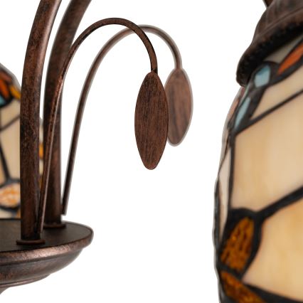 Brilagi - Lustru aplicat MIRABELLA în stil Tiffany, 5xE27/60W/230V, Ø 60 cm