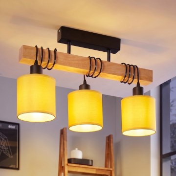 Brilagi - Lustru aplicat NUBILA 3xE27/60W/230V pin/galben
