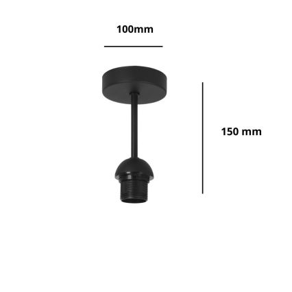 Brilagi - Lustru aplicat PARTY 1xE27/60W/230V Ø 10 cm negru