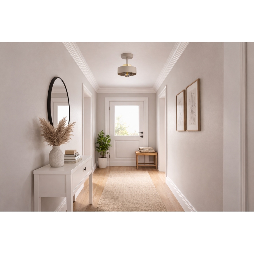 Brilagi - Lustru aplicat SPRING 1xE27/60W/230V, bej/auriu