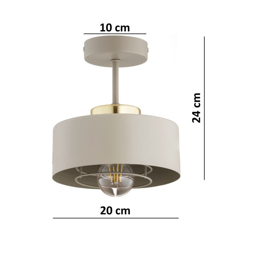 Brilagi - Lustru aplicat SPRING 1xE27/60W/230V, bej/auriu