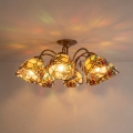 BRILAGI - Lustru aplicat Tiffany cu vitralii MIRABELLA, 8xE27/60W/230V, Ø 68 cm