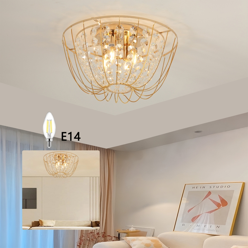 Brilagi - Lustru aplicat VASTERAS 4xE14/40W/230V, diam. 45 cm