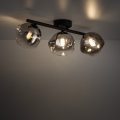 Brilagi - Lustru aplicat VULCANO 3xG9/8W/230V negru/negru fumuriu