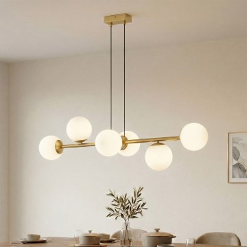 Brilagi - Lustru cu cablu MALONY 6xE14/20W/230V auriu