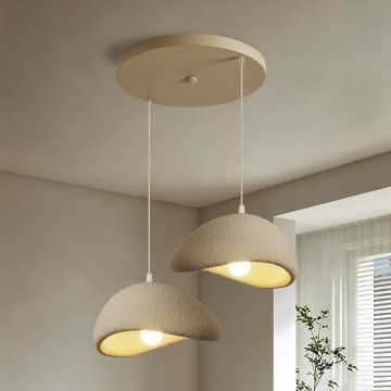 BRILAGI - Lustru cu cablu WABI SABI 2xE27/60W/230V bej