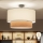 Brilagi - Lustru LED aplicat CERIA 1xE27/60W/230V Ø 50 cm negru/alb/bej