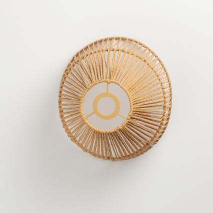 Brilagi - Lustru LED aplicat CERIA BOHO 1xE27/40W/230V Ø 30 cm maro/stejar