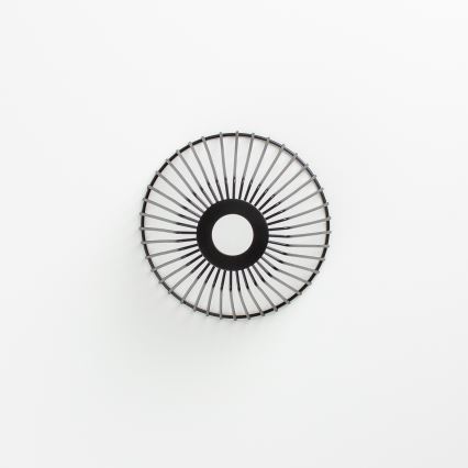 Brilagi - Lustru LED aplicat CERIA WIRE, 1xE27/40W/230V, Ø 21 cm, negru/stejar