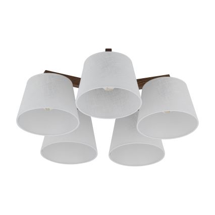 BRILAGI - Lustru LED aplicat LATTE 5xE27/15W/230V pin/alb