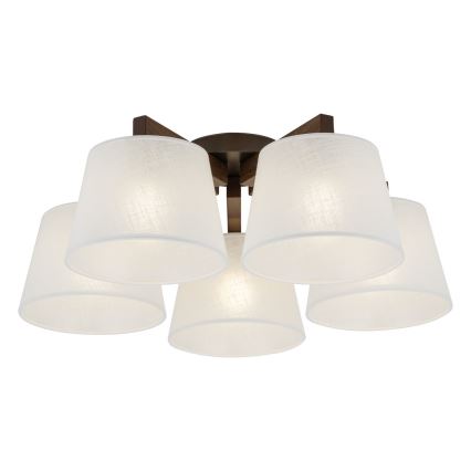 BRILAGI - Lustru LED aplicat LATTE 5xE27/15W/230V pin/alb