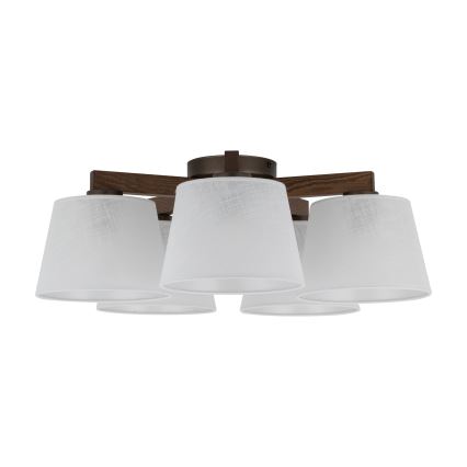 BRILAGI - Lustru LED aplicat LATTE 5xE27/15W/230V pin/alb