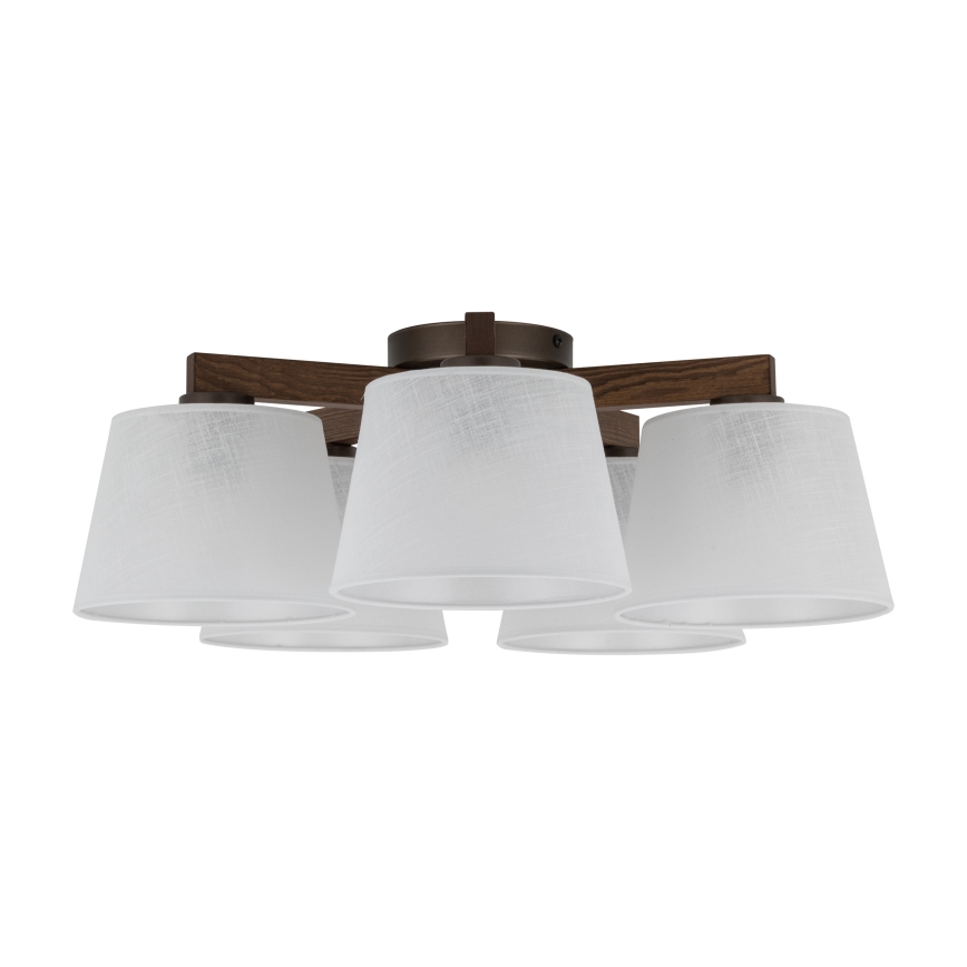 BRILAGI - Lustru LED aplicat LATTE 5xE27/15W/230V pin/alb