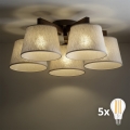BRILAGI - lustru LED aplicat LATTE 5xE27/15W/230V pin/crem