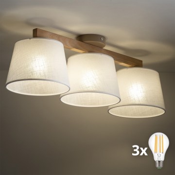 BRILAGI - lustru LED aplicat LATTE SABIA 3xE27/15W/230V pin/alb