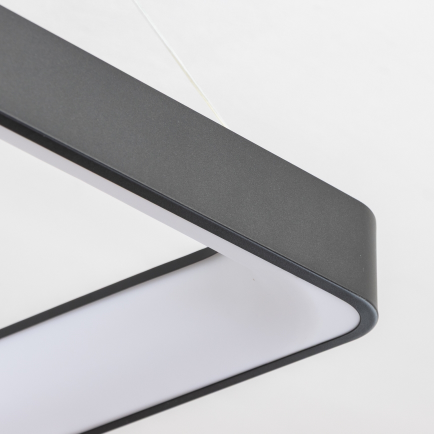 Brilagi - Lustră LED reglabilă suspendată pe cablu FALCON II LED/125W/230V 3000-6500K 60x60 cm neagră + telecomandă