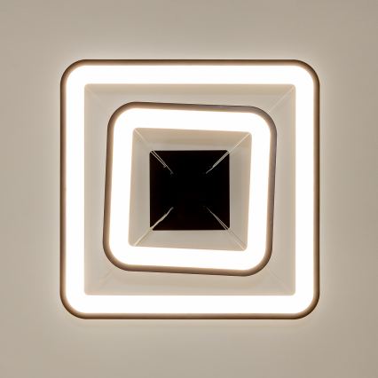 Brilagi - Lustru LED reglabil suspendat pe cablu FALCON SLIM LED/78W/230V 3000-6500K 50x50 cm negru + telecomandă