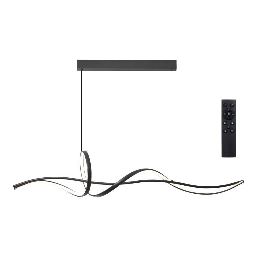 Brilagi - lustra LED reglabilă suspendată pe cablu SIGNATURE LED/55W/230V 3000-6000K 120x23 cm negru + telecomandă