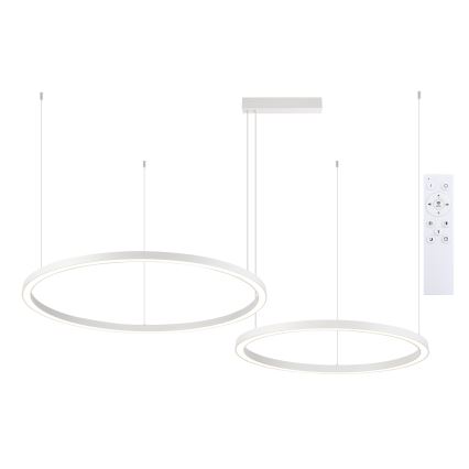 Brilagi - Lustra LED dimabilă pe cablu PORTOFINO LED/98W/230V 3000-6000K albă + telecomandă
