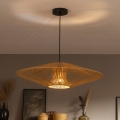 Brilagi - Lustru LED pe cablu CERIA BOHO 1xE27/40W/230V Ø 70 cm negru/maro