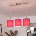 Brilagi - Lustru LED pe cablu NUBILA 3xE27/60W/230V roz