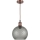 Brilagi - Lustru LED pe cablu RETRO GLASS 1xE27/60W/230V Ø 25 cm alb/gri fumuriu