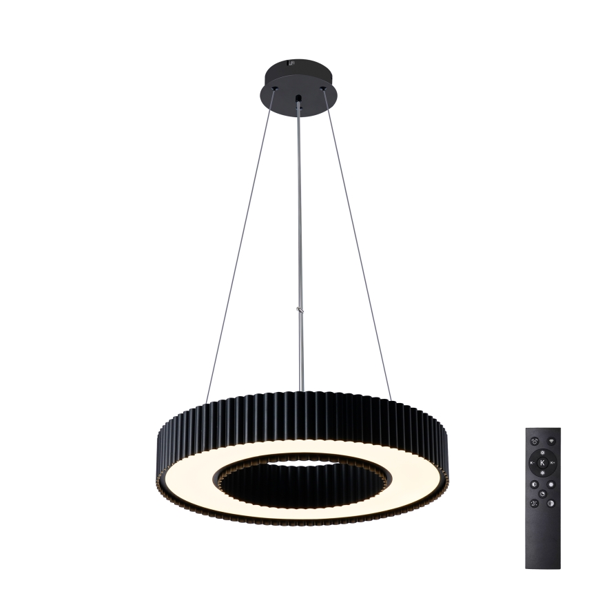 Brilagi - Lustră LED dimabilă pe cablu LUMIX LED/48W/230V 3000-6000K neagră Ø 50 cm + telecomandă