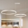 Brilagi - Lustru LED reglabil pe cablu PORTOFINO LED/98W/230V 3000-6000K argintiu + telecomandă