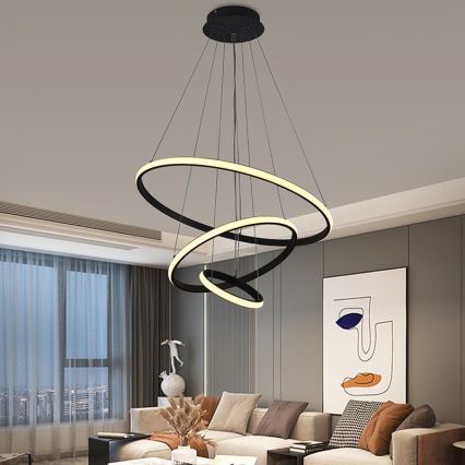 Brilagi - Lustră LED dimabilă pe cablu CIRCLE LED/90W/230V 3000-6500K Ø 60 cm + telecomandă