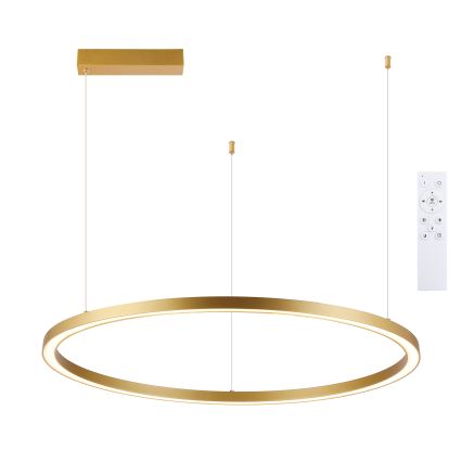 Brilagi - Lustra LED dimabilă suspendată pe cablu PORTOFINO LED/60W/230V 3000-6000K diam. 80 cm auriu + telecomandă