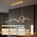 Brilagi - Lustru LED reglabil suspendat pe cablu SIGNATURE LED/55W/230V 3000-6000K 120x23 cm auriu + telecomandă