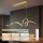 Brilagi - Lustru LED reglabil suspendat pe cablu SIGNATURE LED/55W/230V 3000-6000K 120x23 cm auriu + telecomandă